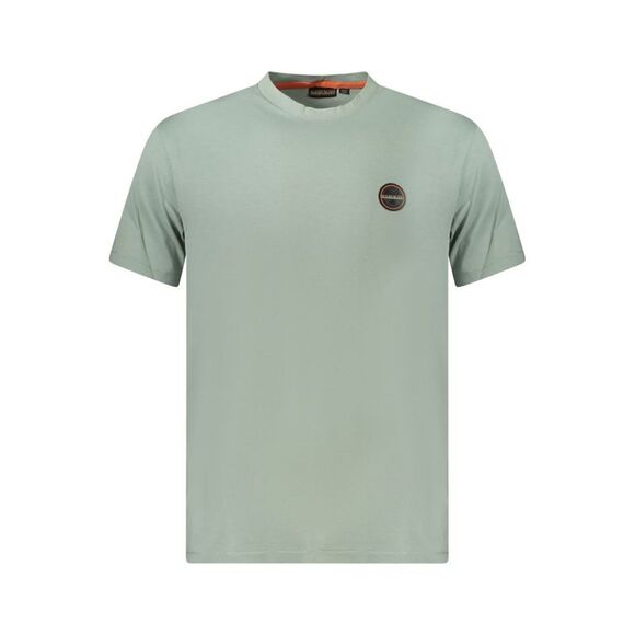 Napapijri Verde Cotton Men Men's T-Shirt